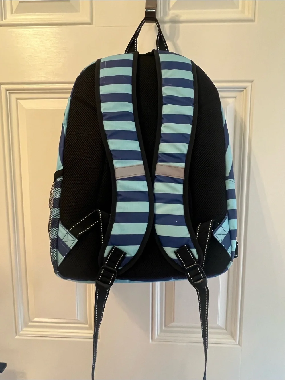 Scout Blue and Navy Striped Backpack